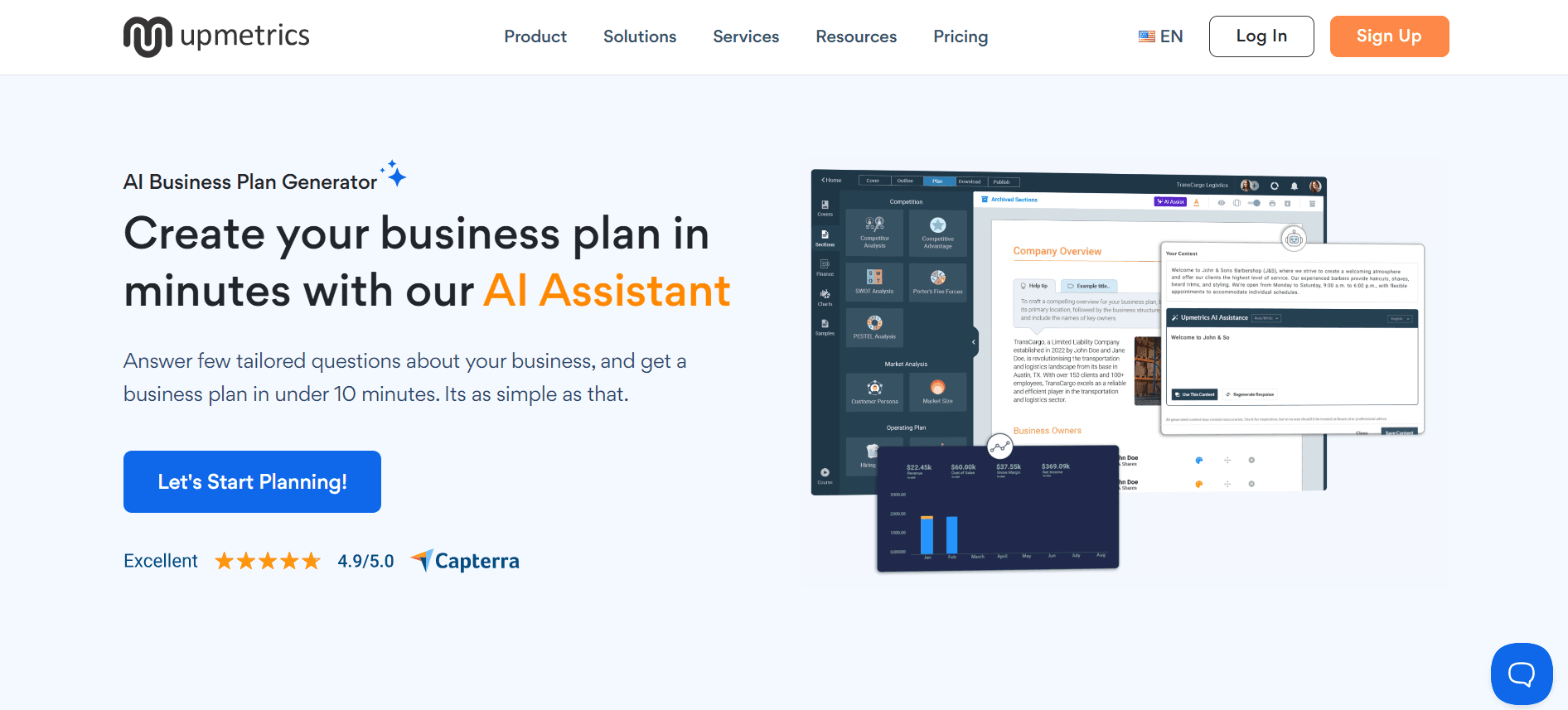 AI Business Plan Generator