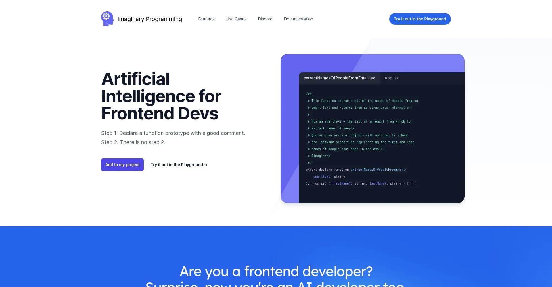 Imaginary Programming
