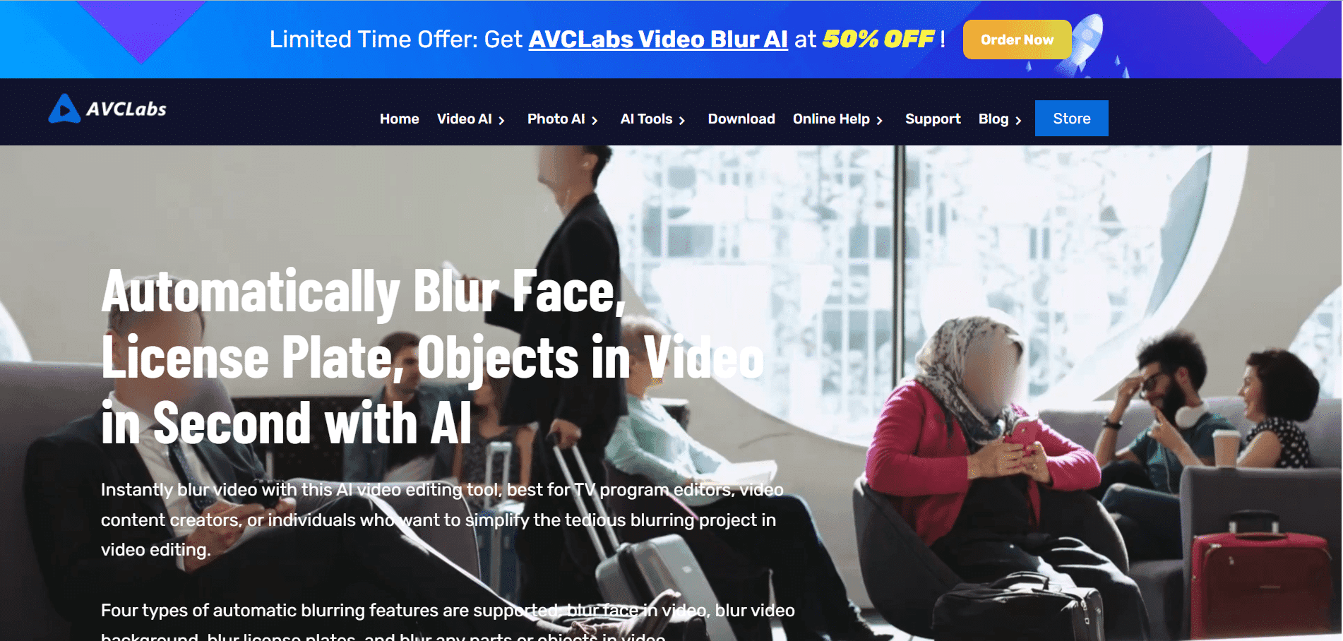 AVCLabs Video Blur AI