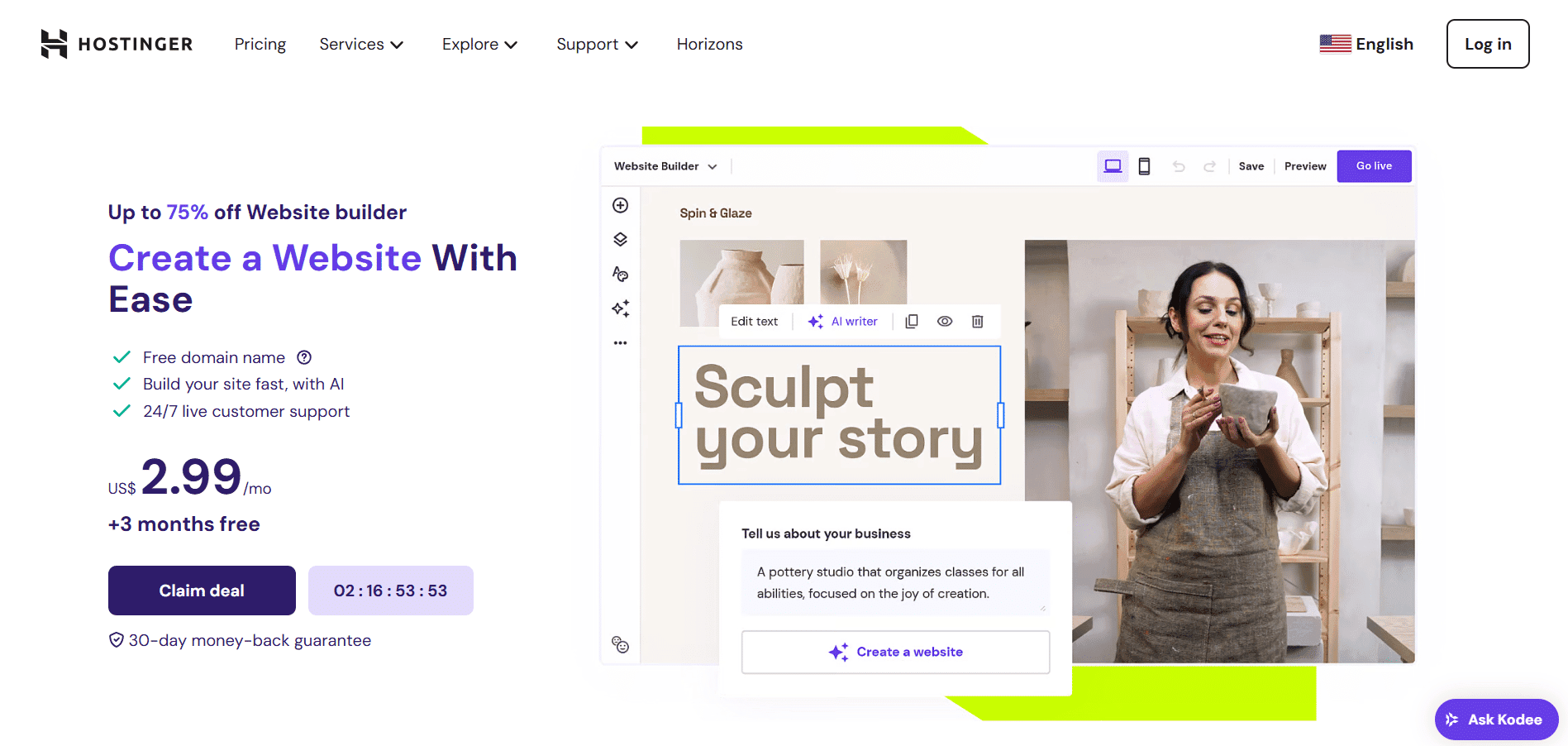 Hostinger Website Builder