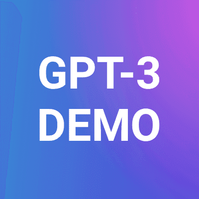 GPT-3 Demo