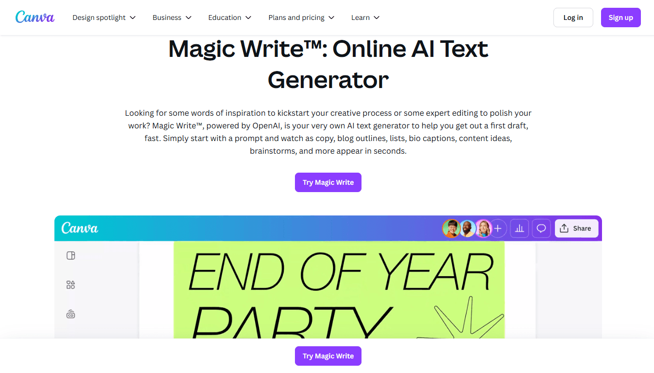 Canva – Magic Write